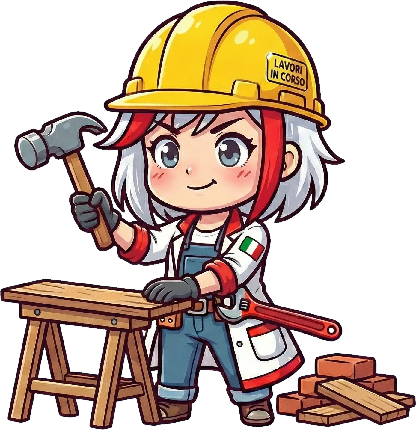 Smanettona working hard